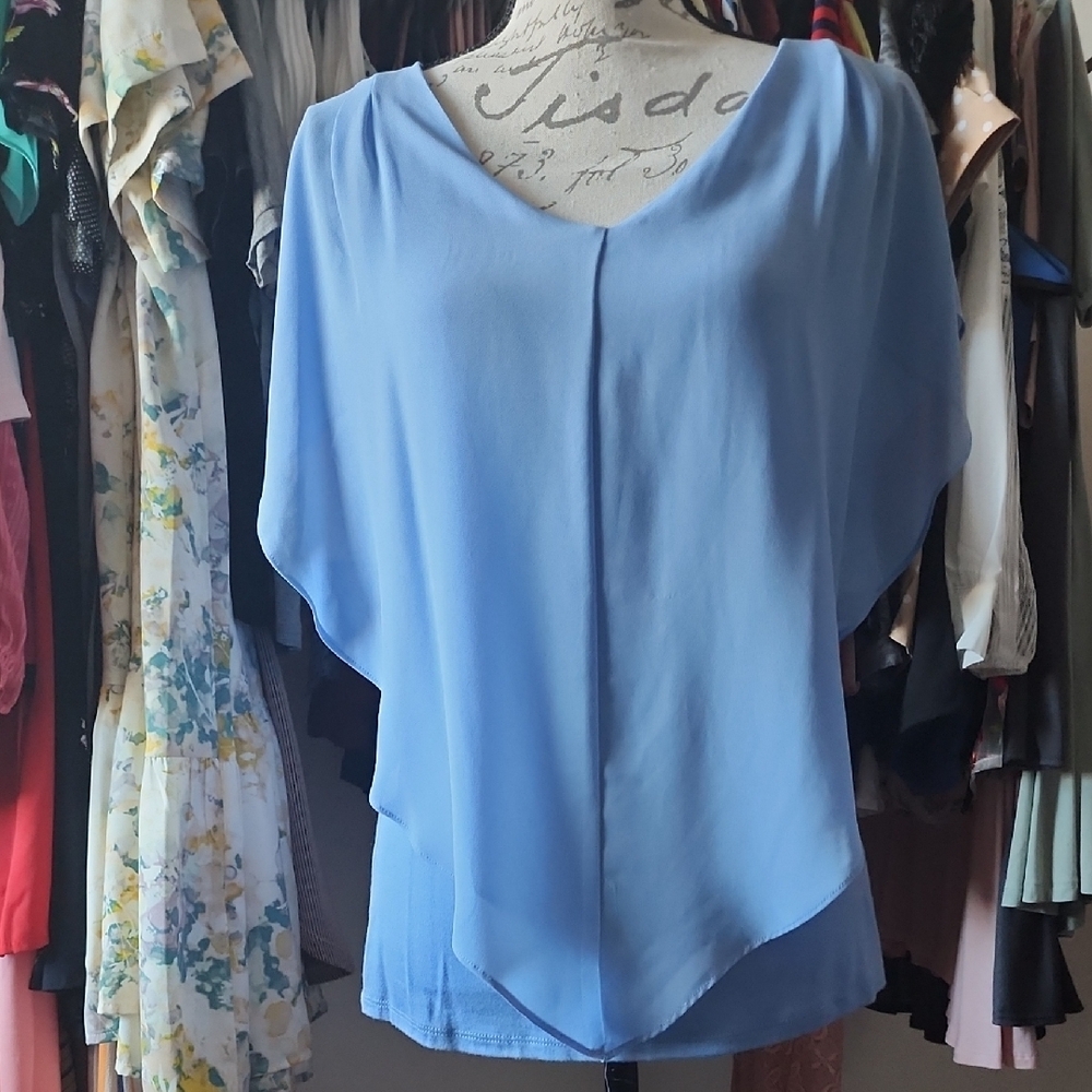 BCX Light Blue Women's Blouse